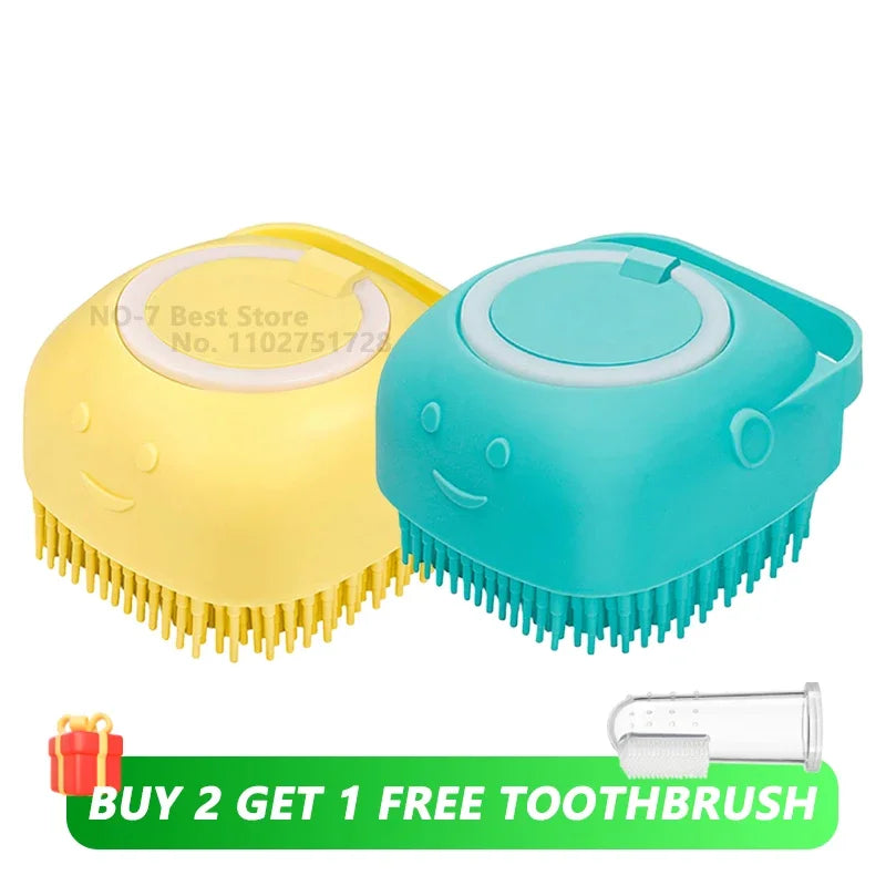 FurEase Bath Brush Yellow