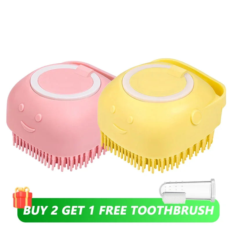 FurEase Bath Brush Blue