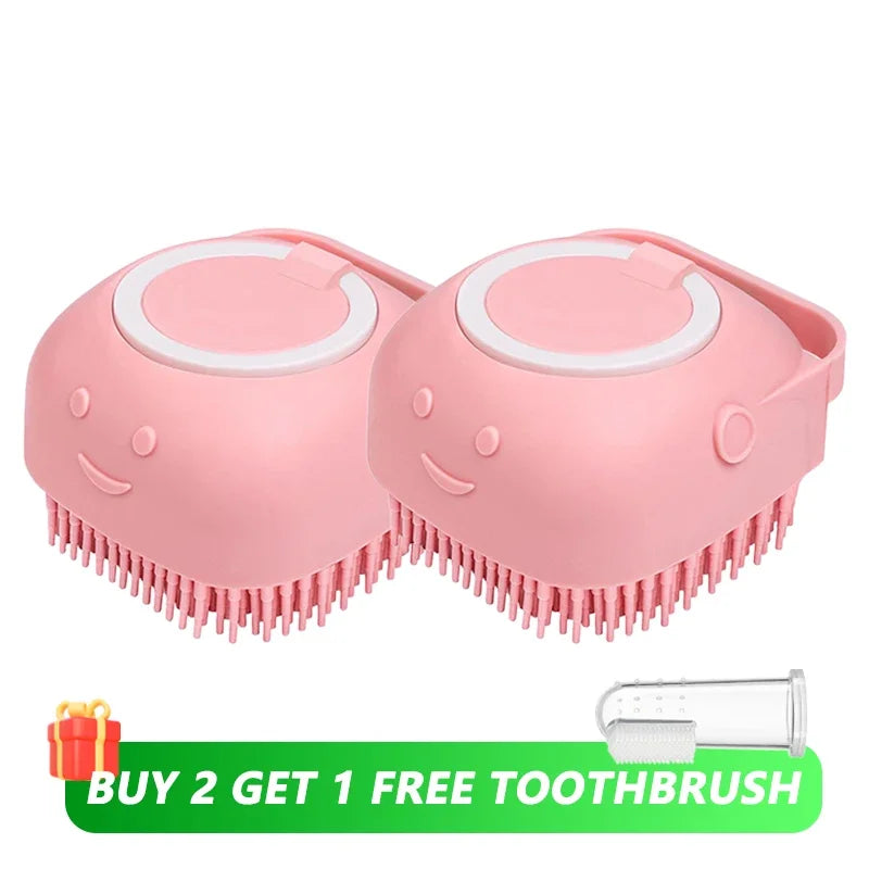 FurEase Bath Brush 2 Yellow